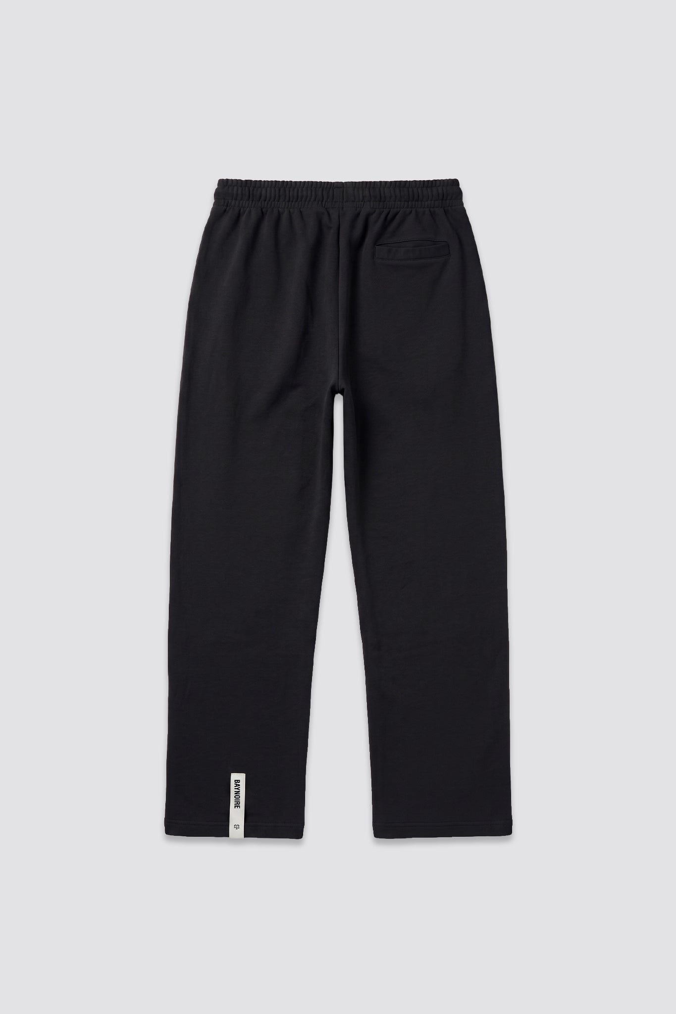 01E Wide Leg Black Lightweight Sweatpants