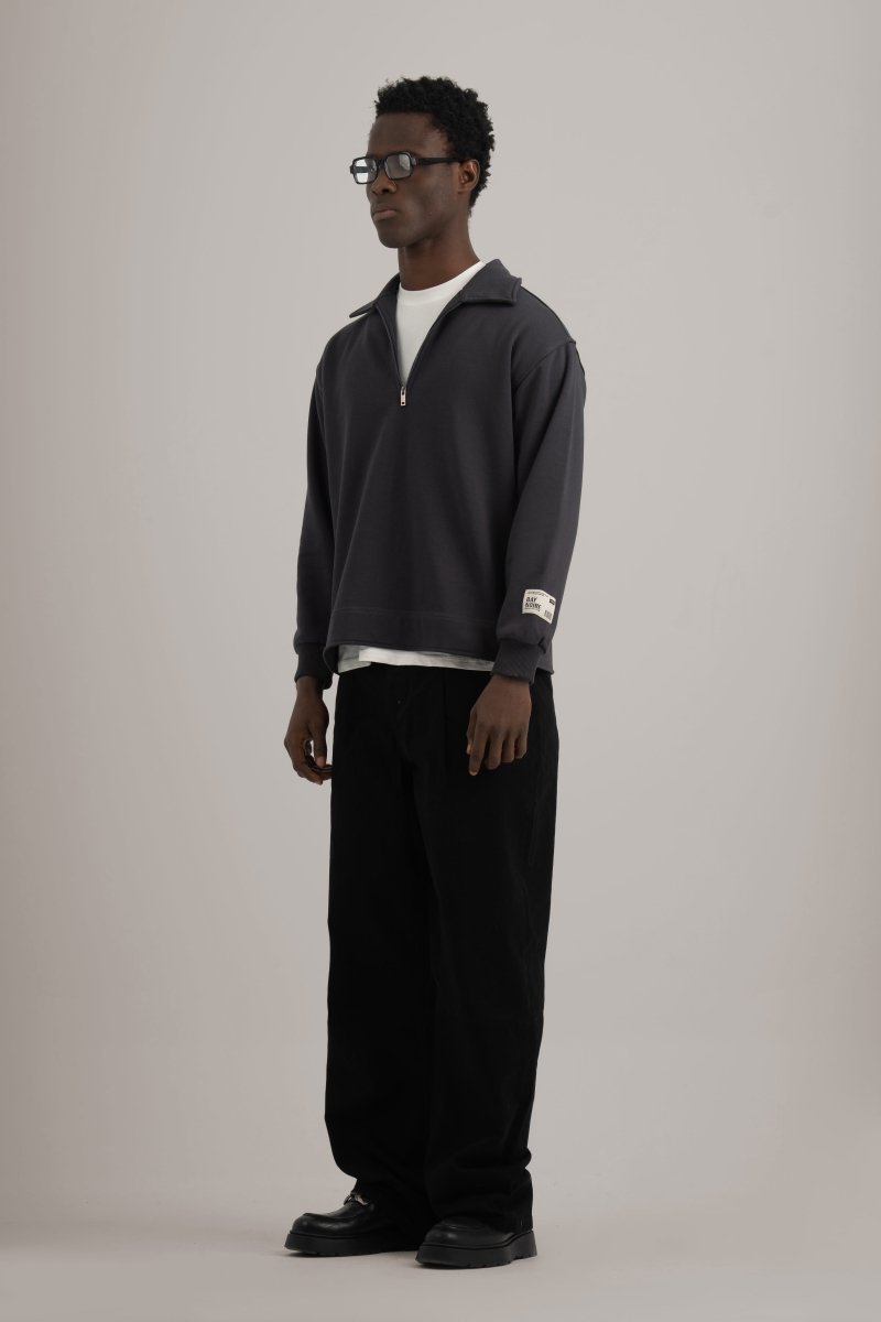 Anchor Polo Q - Zipper Sweatshirt - Baynoire