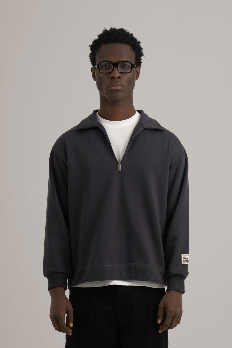 Anchor Polo Q - Zipper Sweatshirt - Baynoire