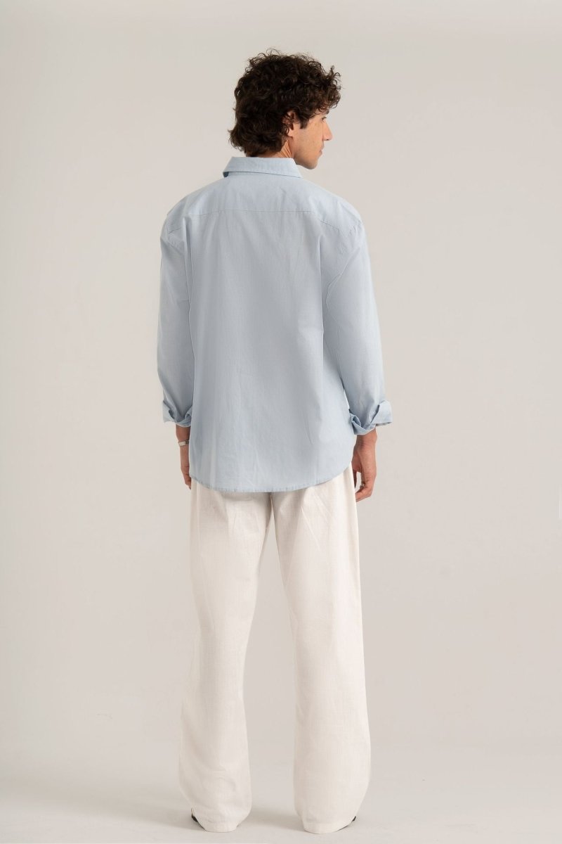 Baby Blue C - Linen Shirt - Baynoire
