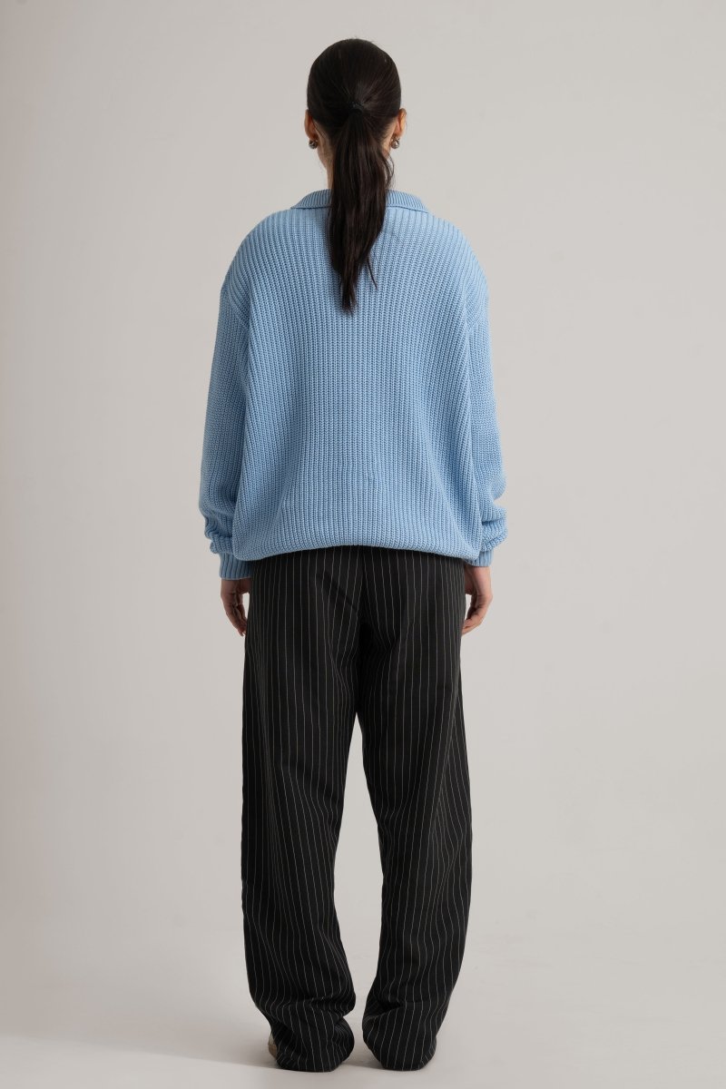 Baby Blue Collar II Sweater - Baynoire