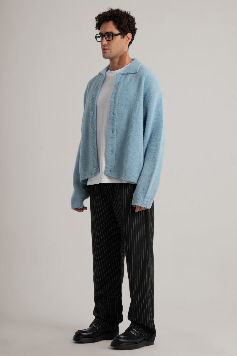 Baby Blue Faux Fur II Jacket - Baynoire