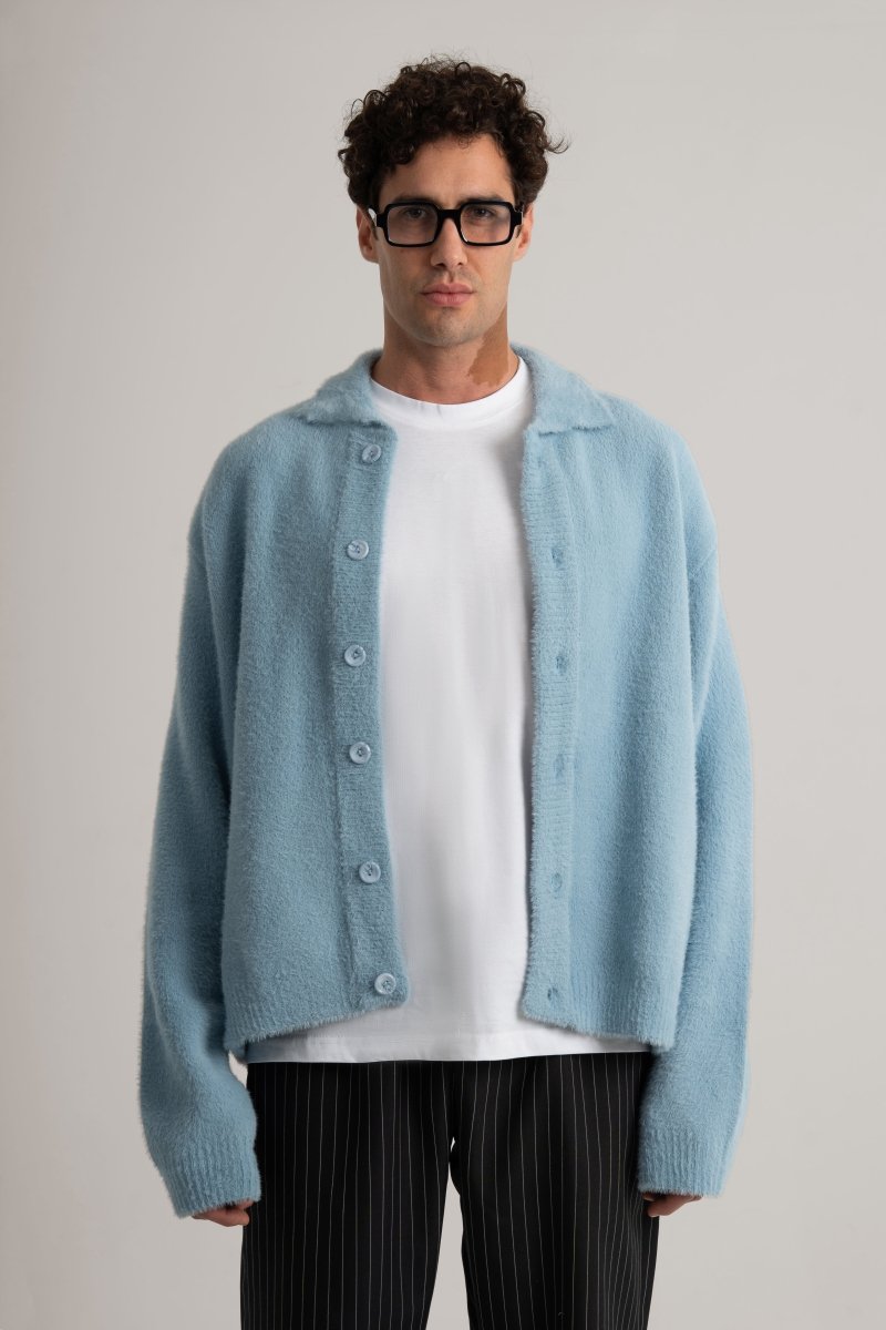 Baby Blue Faux Fur II Jacket - Baynoire