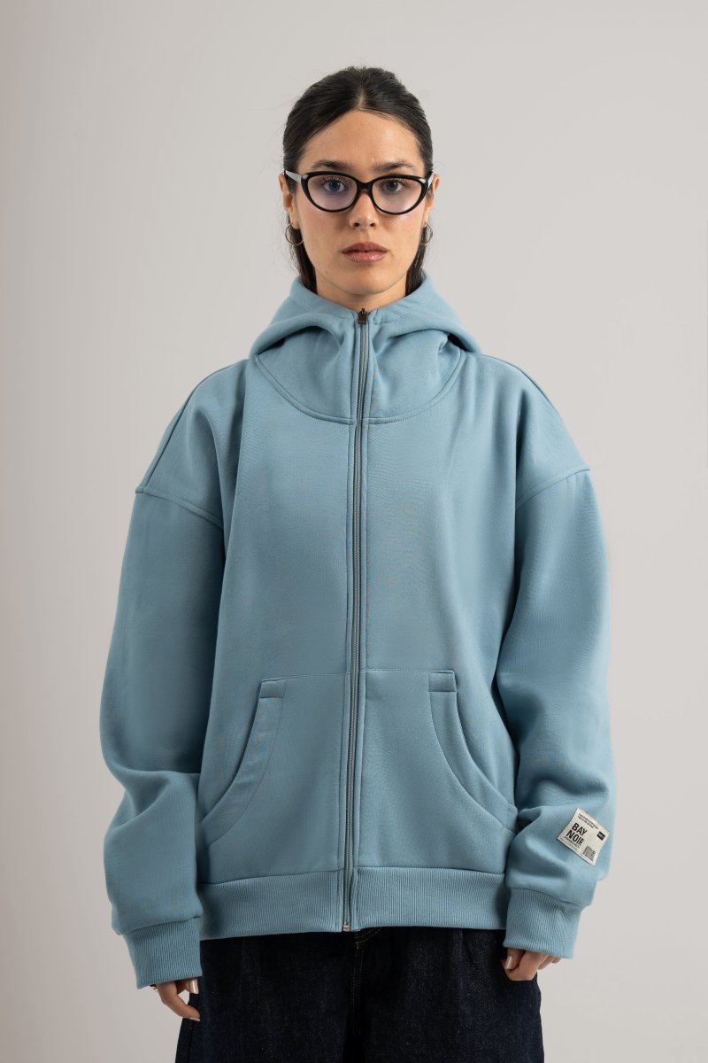 Baby Blue High Collar Jacket V2 - Baynoire