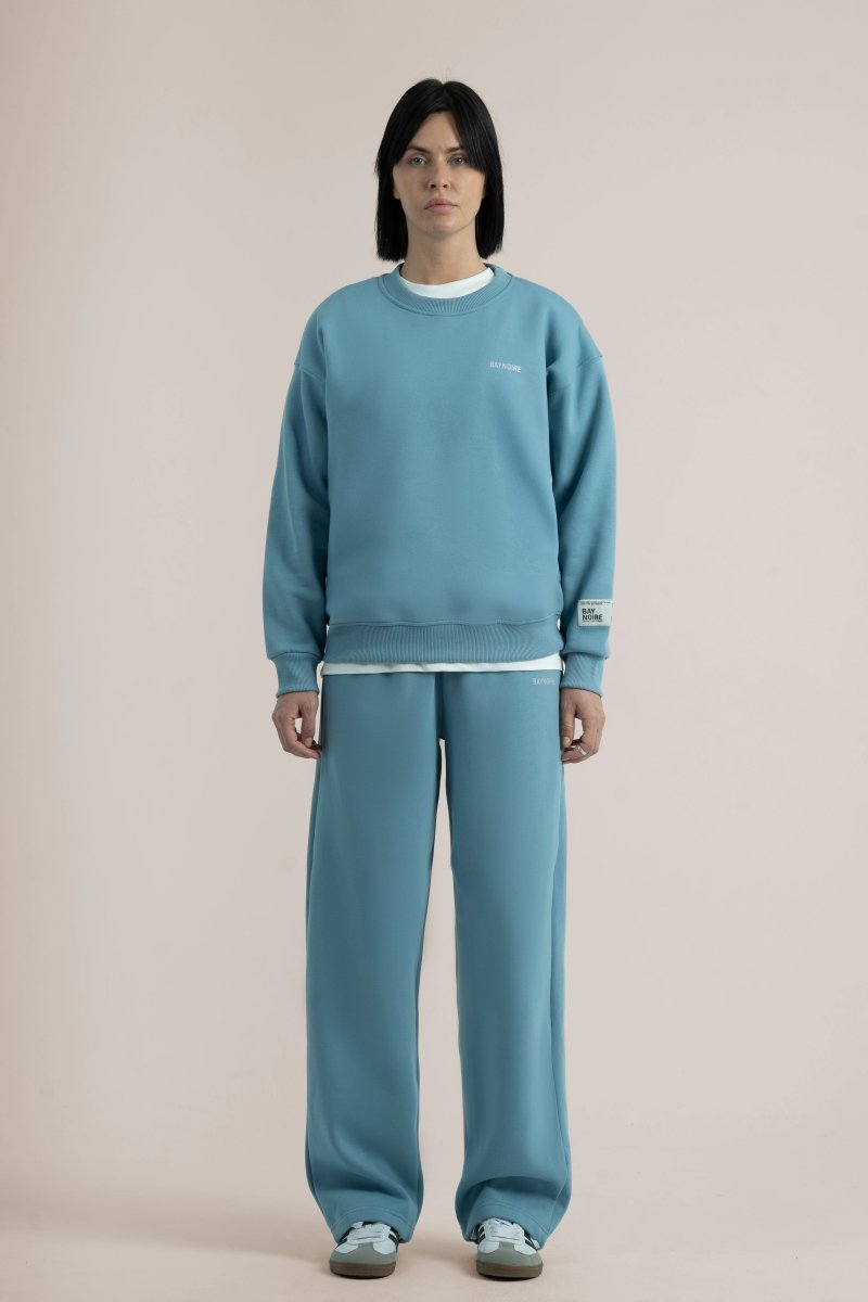 Baby Blue Logo II PL Oversized Sweatpants - Baynoire