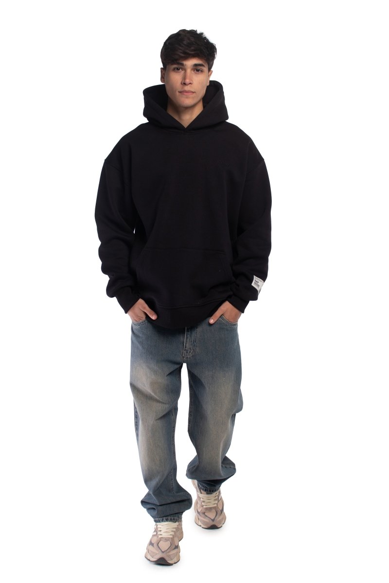 Black B - Arabic Oversized Hoodie - Baynoire