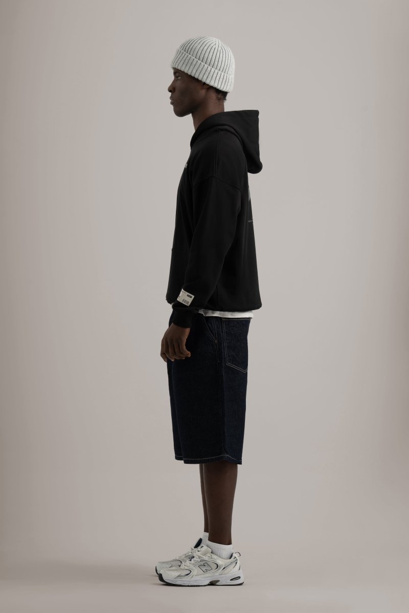 Black BD899 Oversized Hoodie - Baynoire