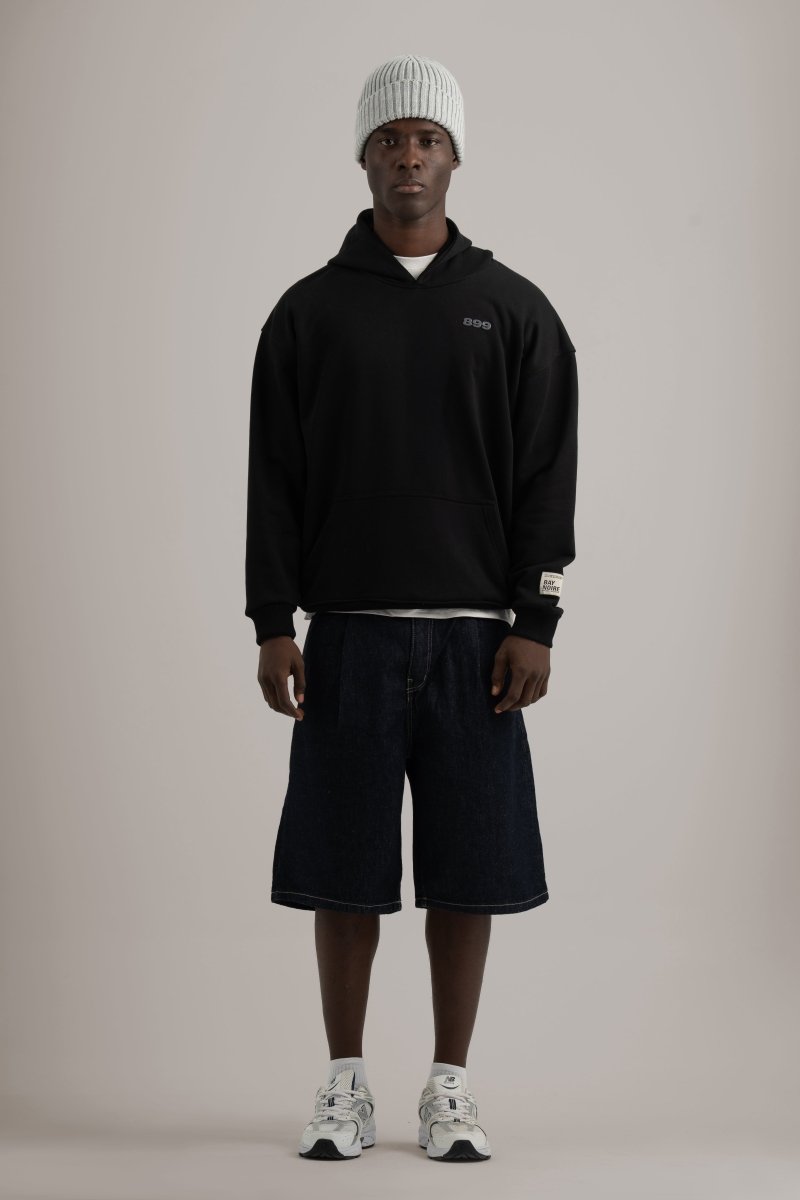 Black BD899 Oversized Hoodie - Baynoire