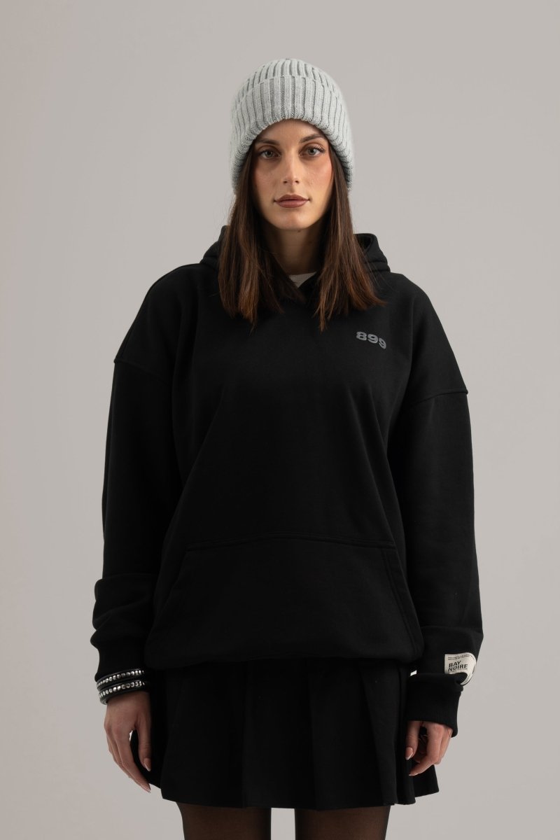 Black BD899 Oversized Hoodie - Baynoire