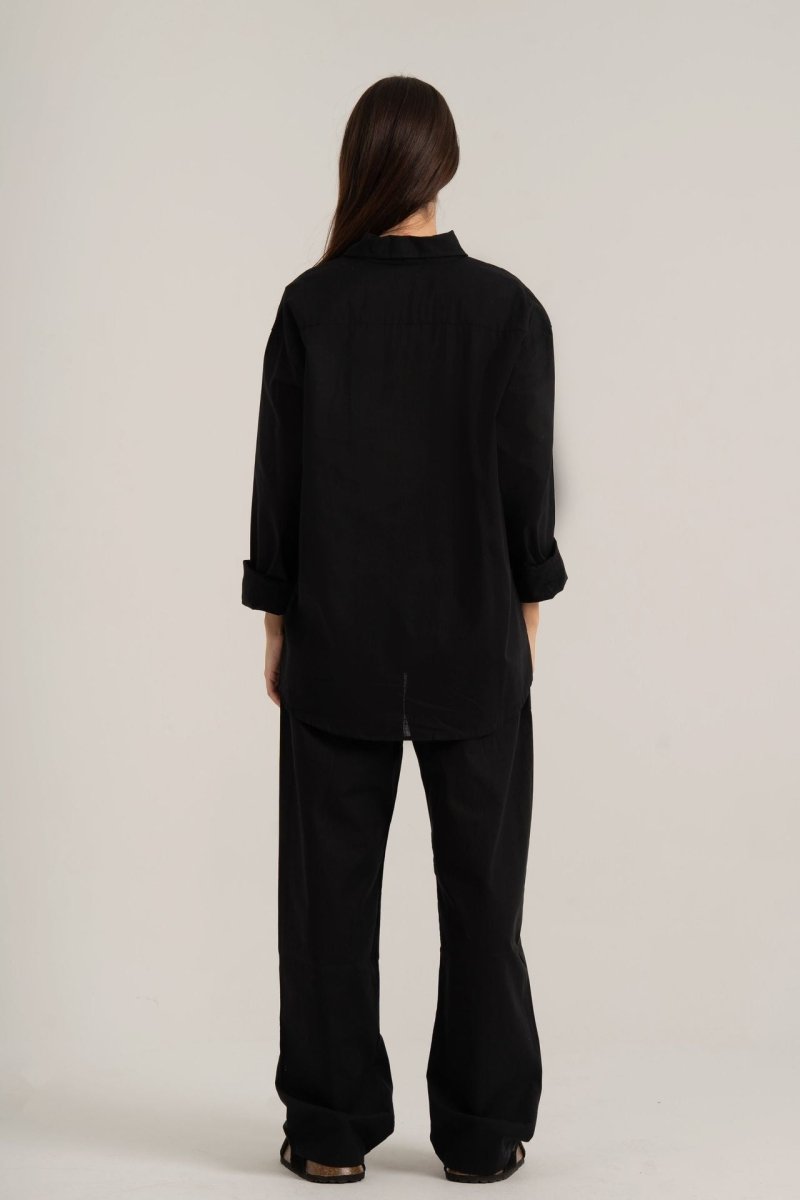 Black C - Linen Pants - Baynoire