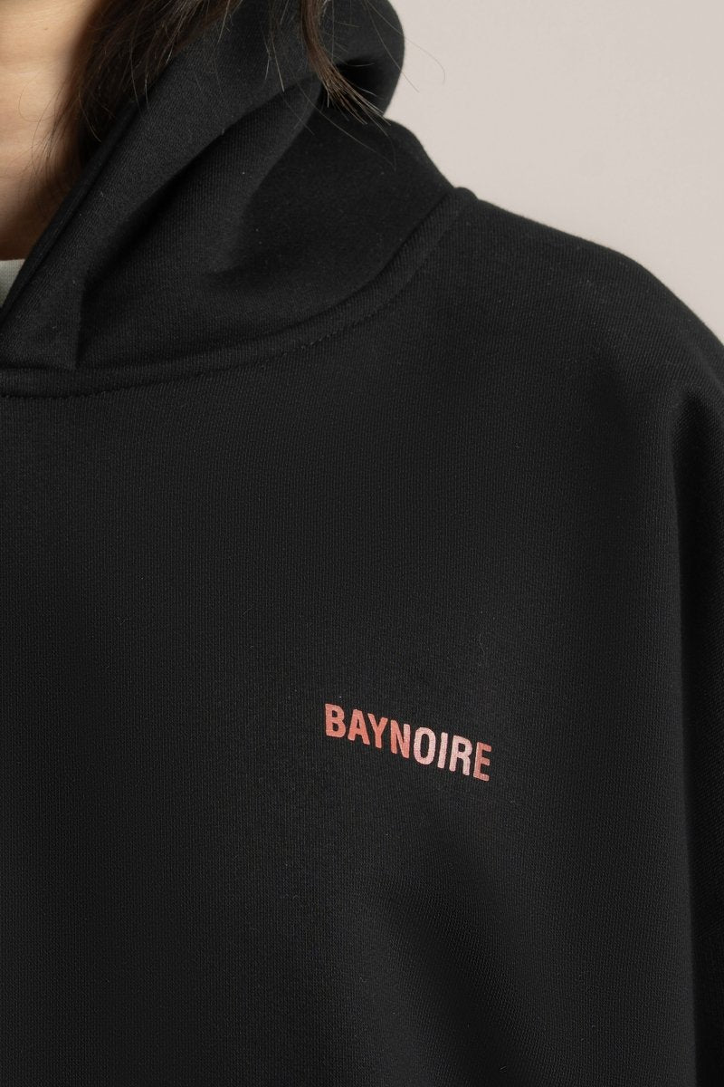 Black Logo II PL Oversized Hoodie - Baynoire