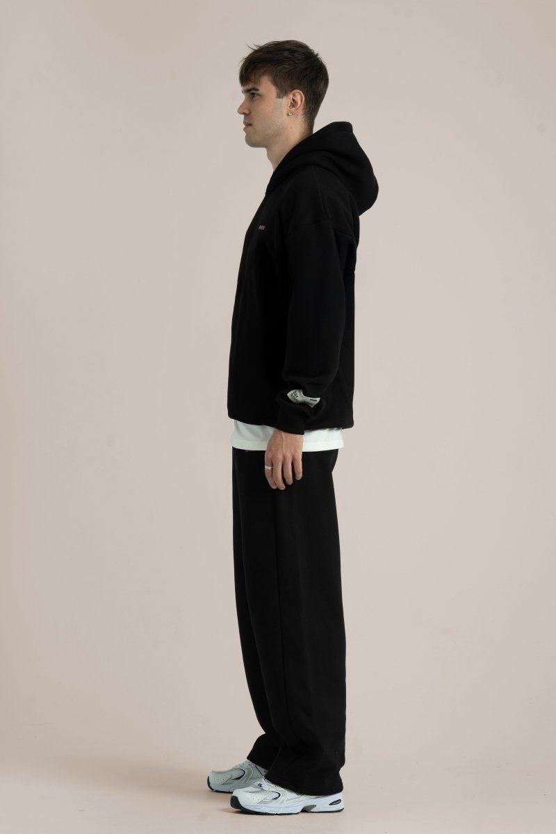 Black Logo II PL Oversized Hoodie - Baynoire