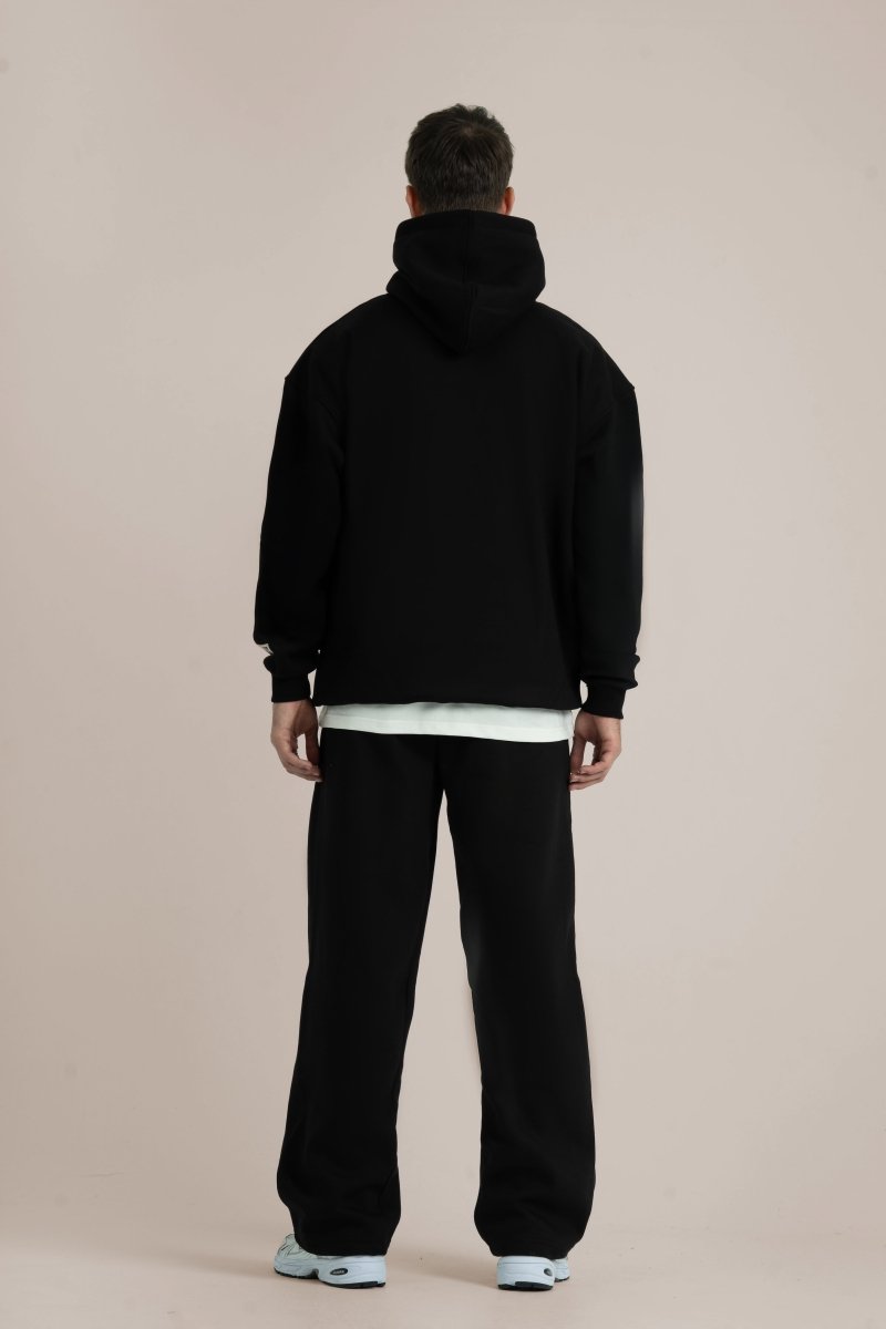 Black Logo II PL Oversized Hoodie - Baynoire