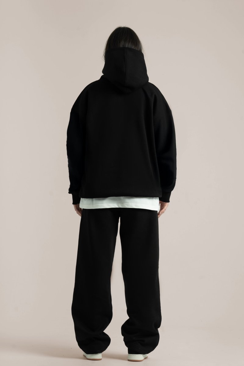 Black Logo II PL Oversized Hoodie - Baynoire