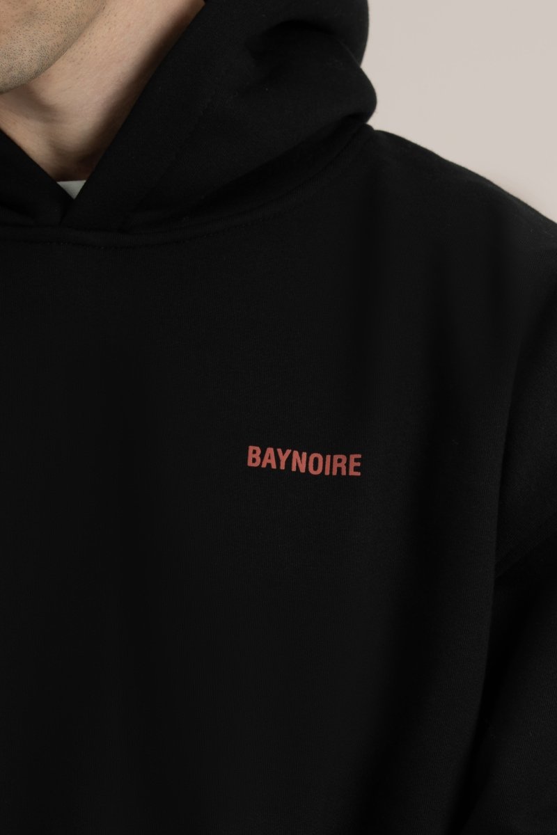 Black Logo II PL Oversized Hoodie - Baynoire