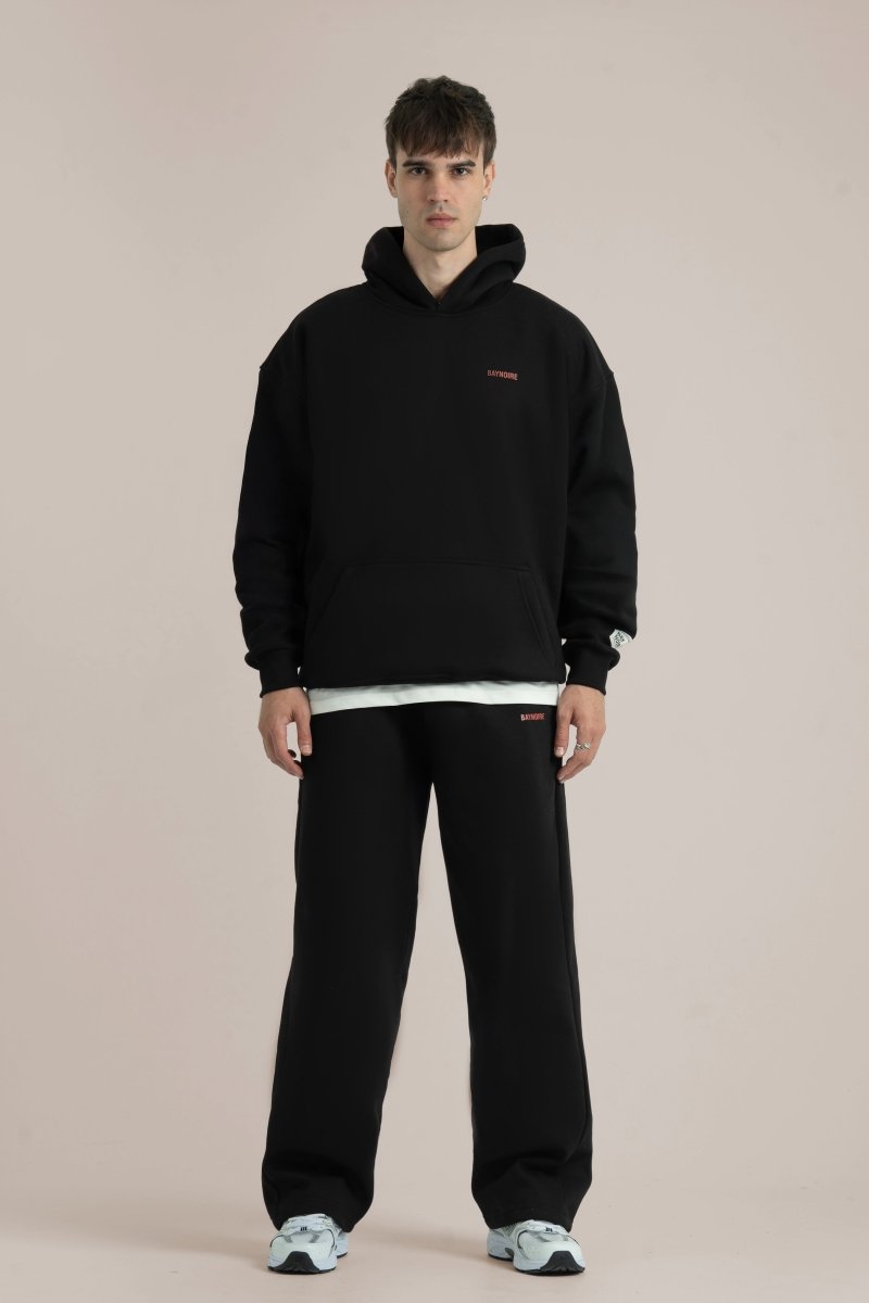 Black Logo II PL Oversized Hoodie - Baynoire