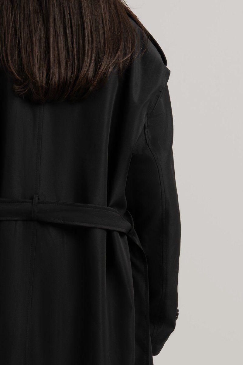 Black Trench Coat - Baynoire