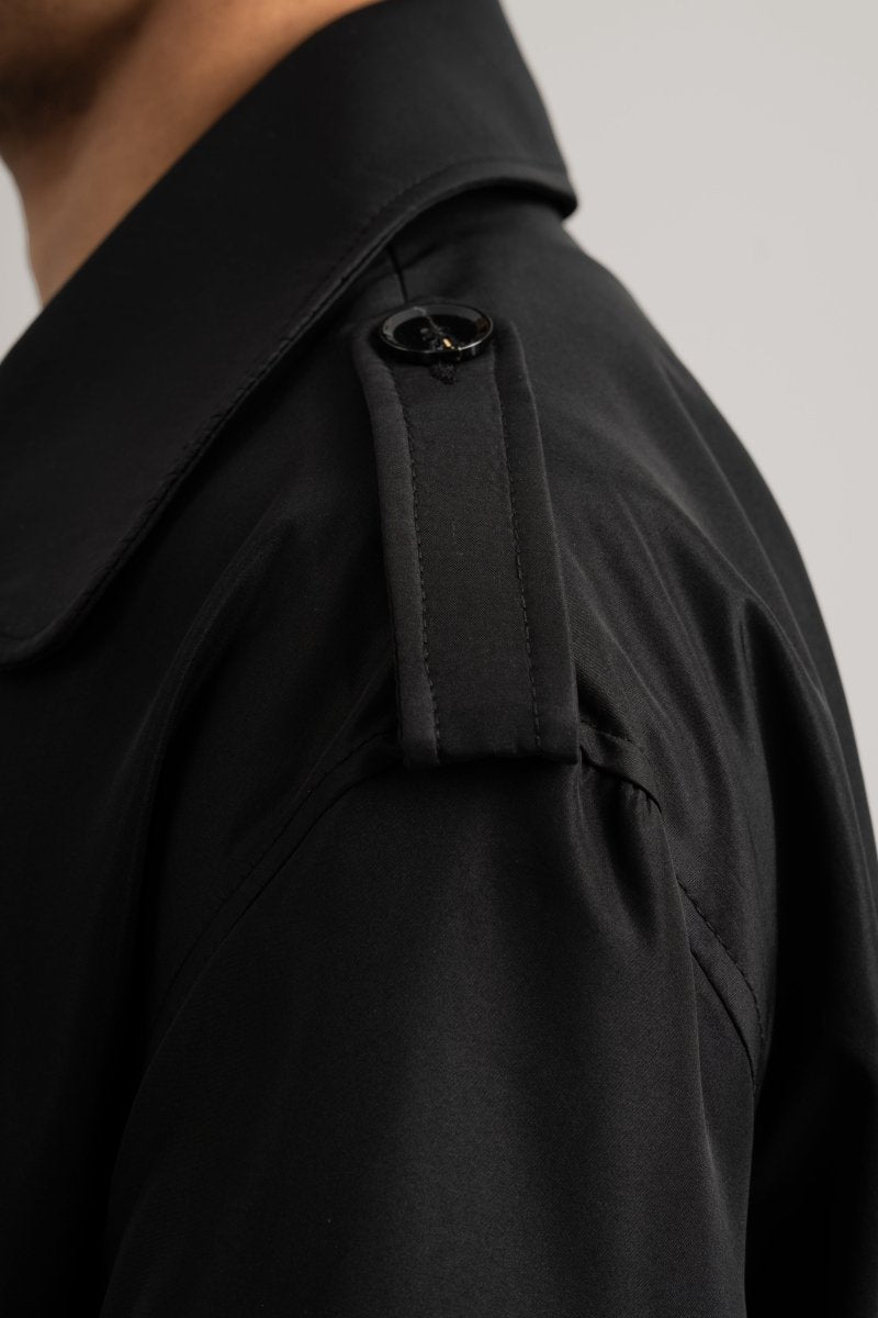 Black Trench Coat - Baynoire