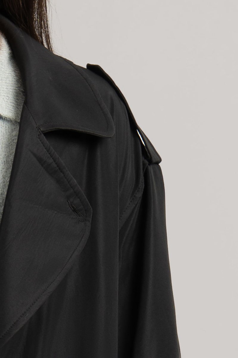 Black Trench Coat - Baynoire