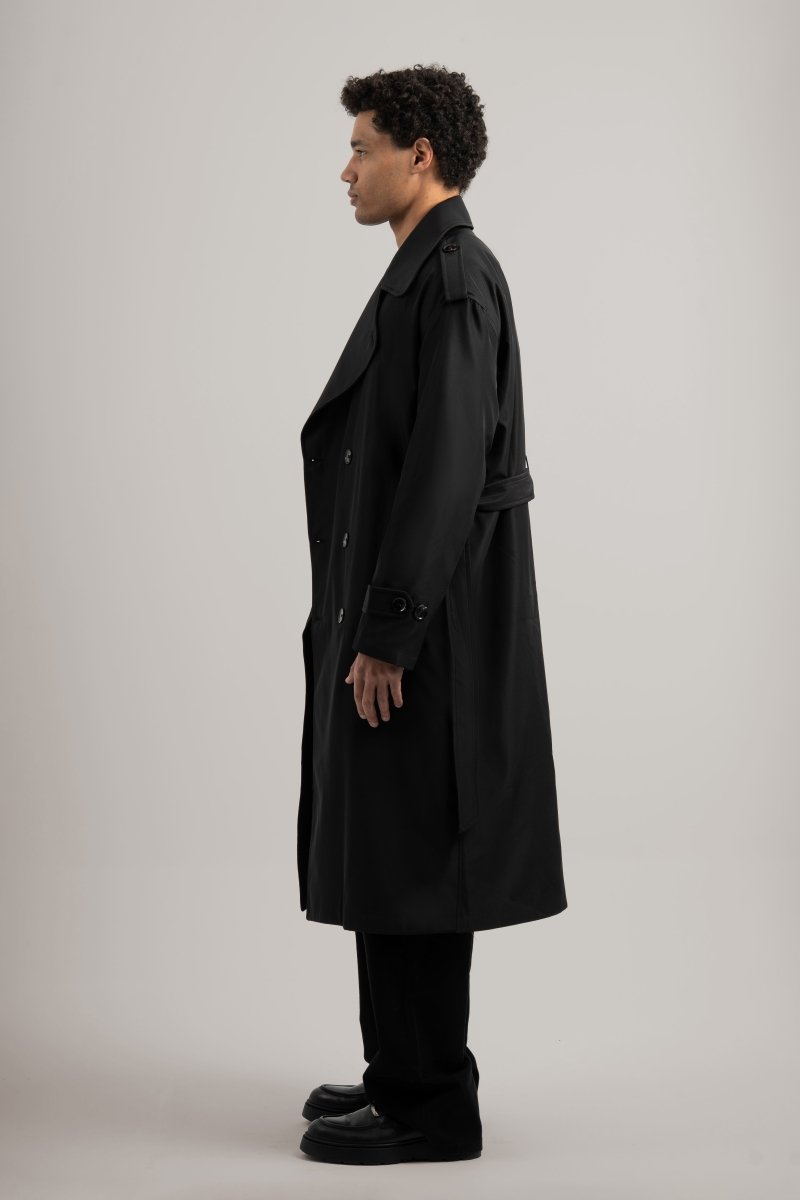Black Trench Coat - Baynoire