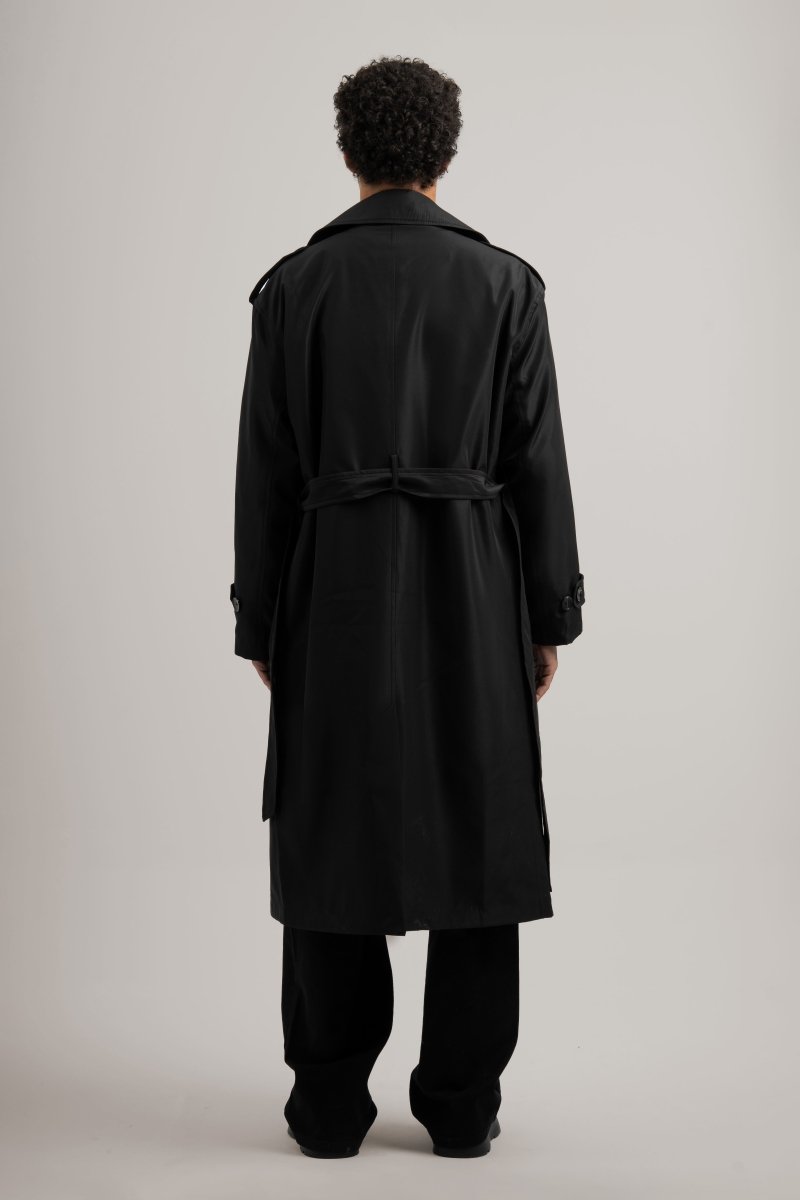 Black Trench Coat - Baynoire