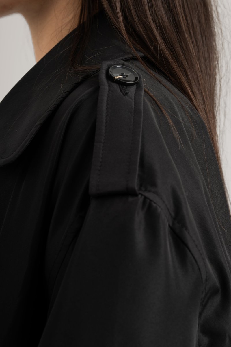 Black Trench Coat - Baynoire