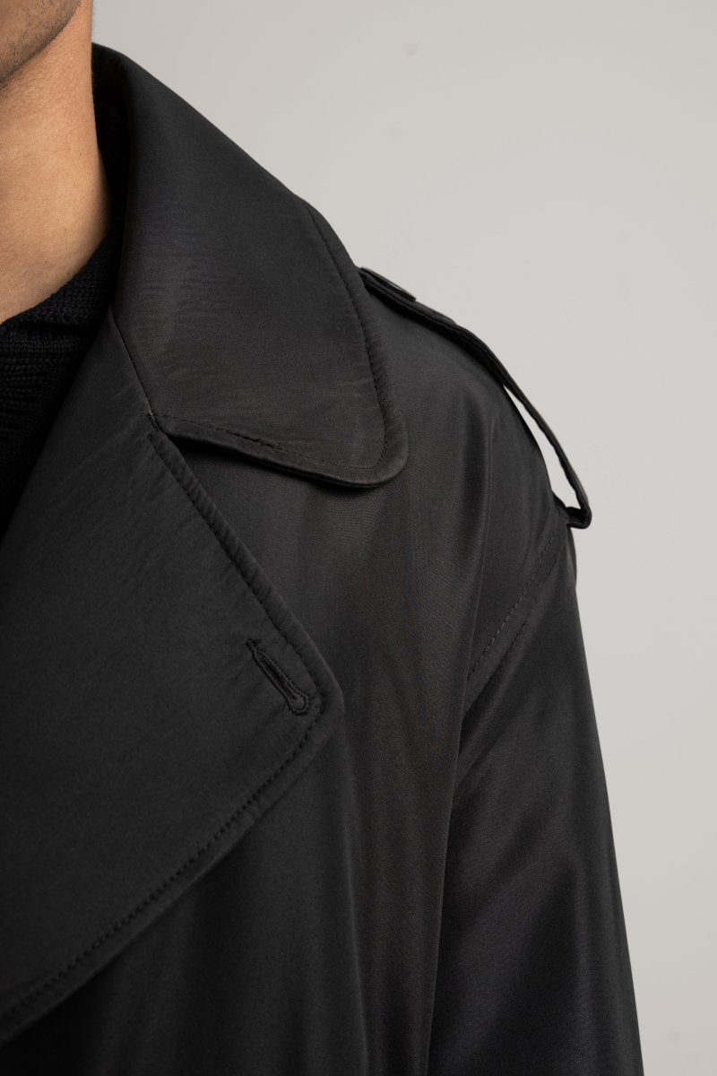 Black Trench Coat - Baynoire