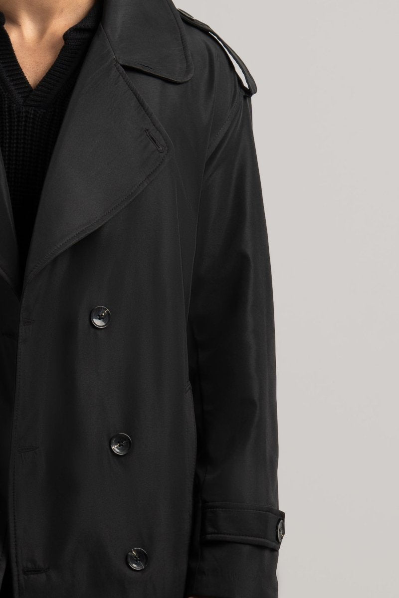 Black Trench Coat - Baynoire