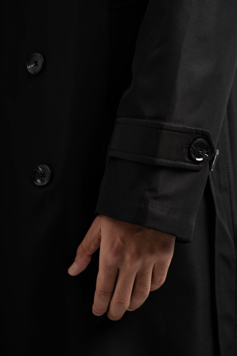 Black Trench Coat - Baynoire