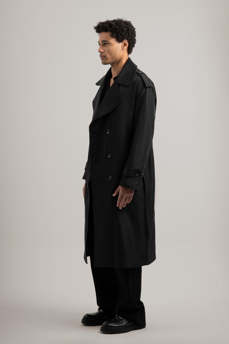 Black Trench Coat - Baynoire