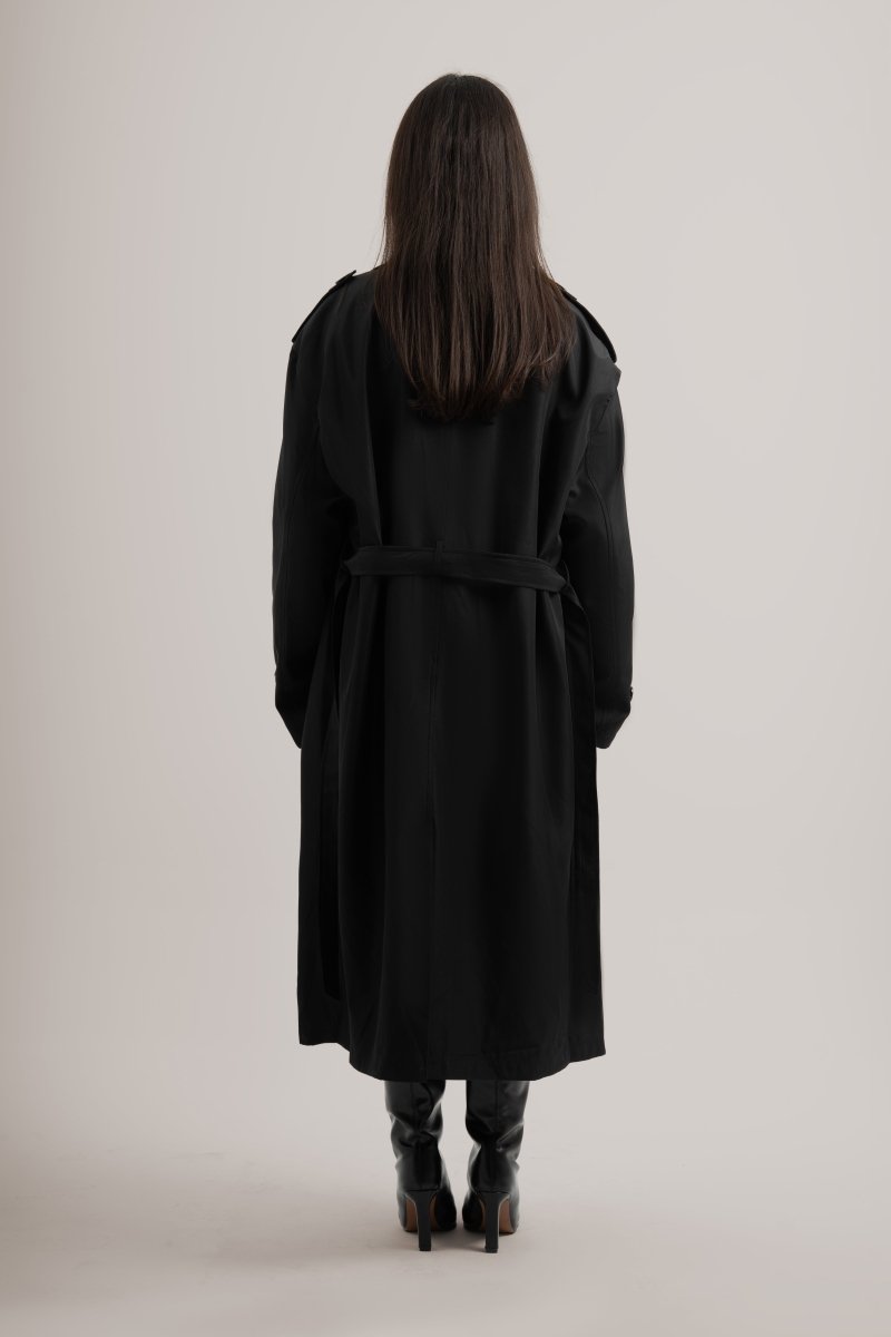 Black Trench Coat - Baynoire
