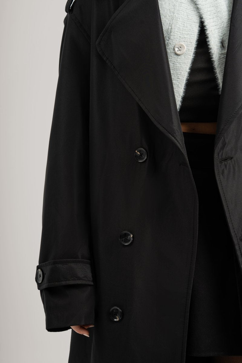 Black Trench Coat - Baynoire