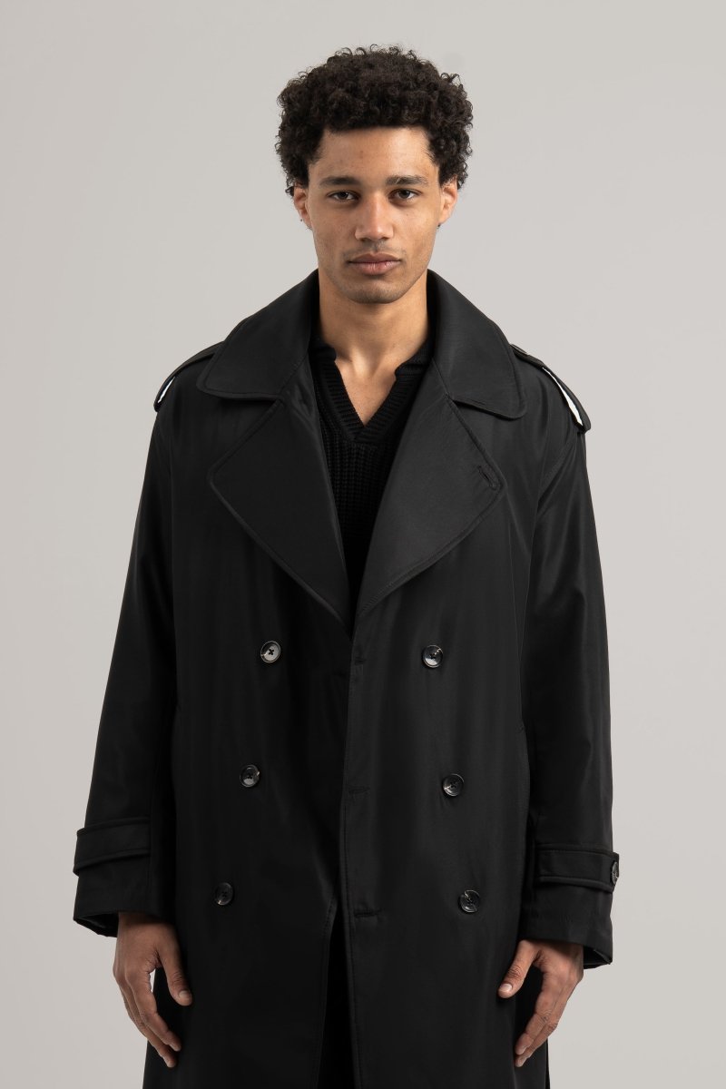 Black Trench Coat - Baynoire
