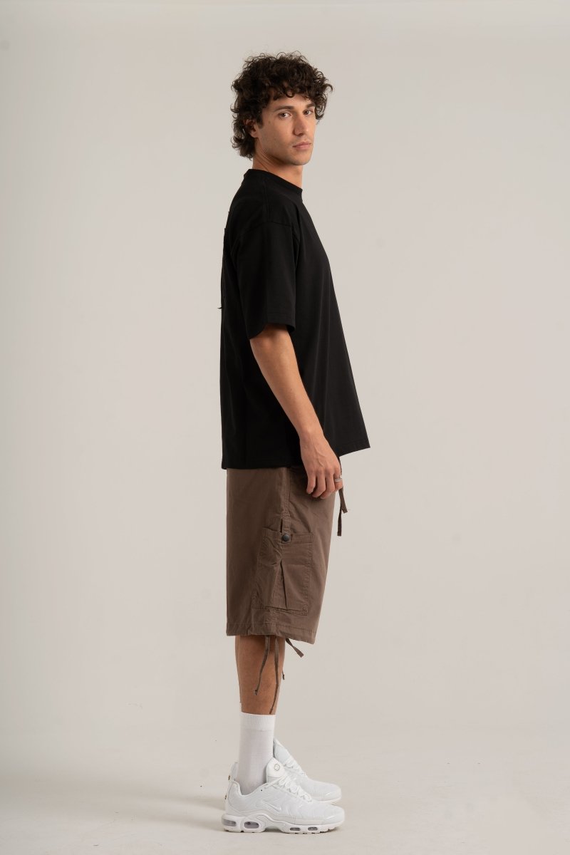Black Varsity BYN Oversized T-shirt - Baynoire