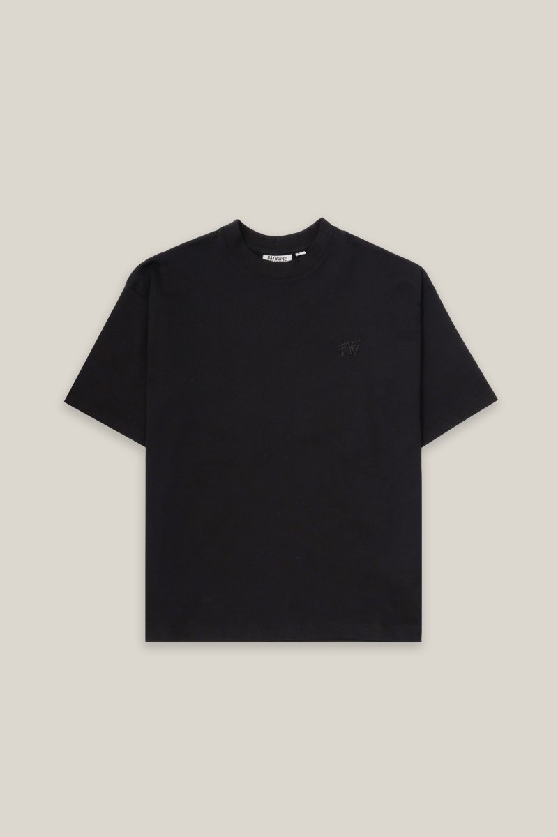 Black Varsity BYN Oversized T-shirt - Baynoire