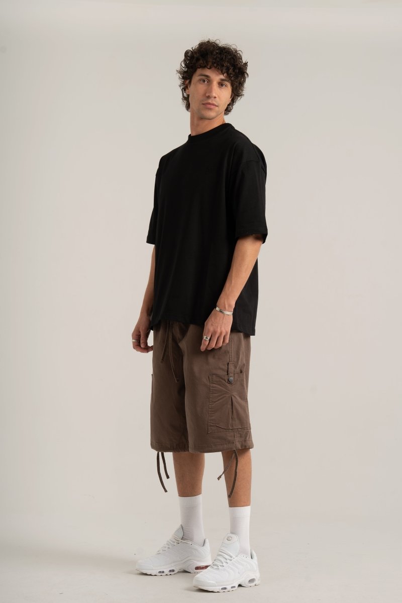 Black Varsity BYN Oversized T-shirt - Baynoire