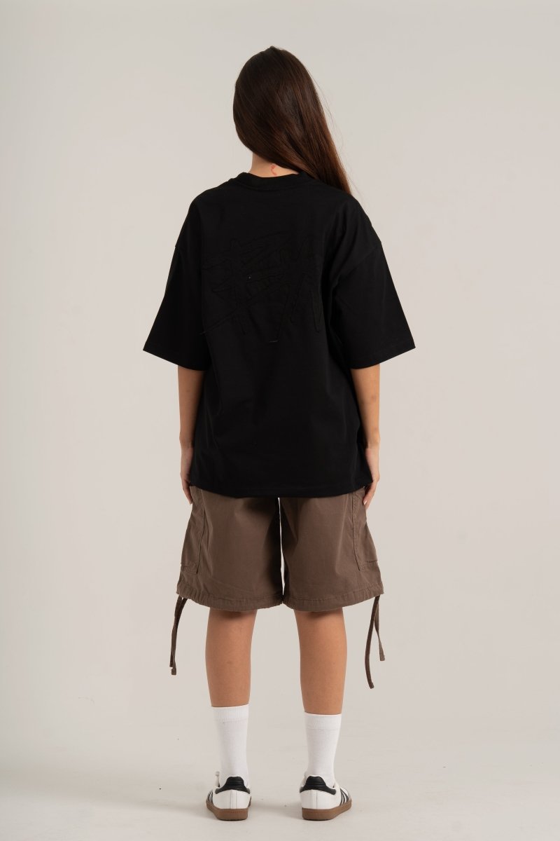 Black Varsity BYN Oversized T-shirt - Baynoire