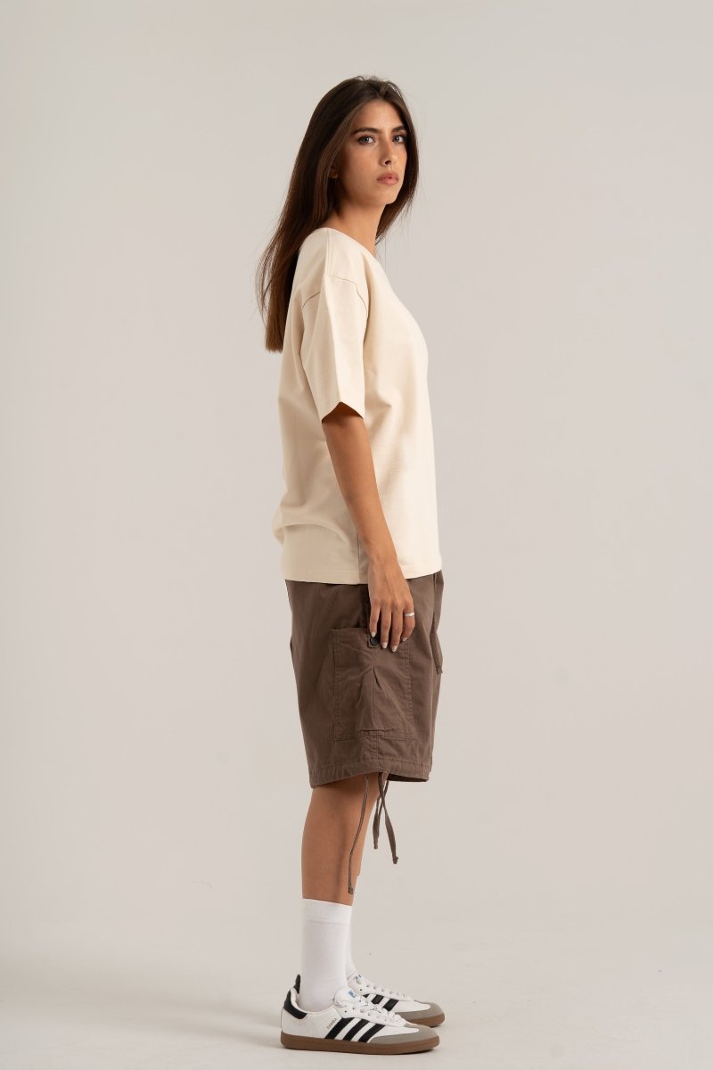 Brown Cargo Shorts - Baynoire
