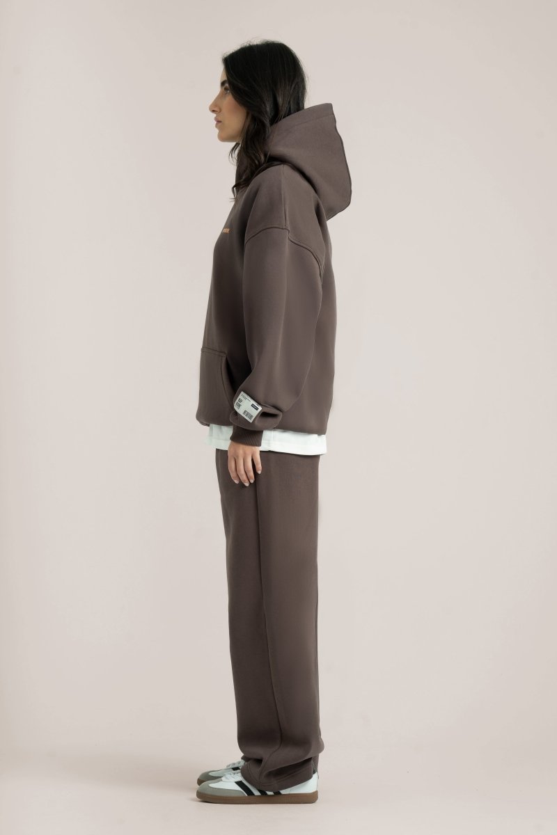 Brown Logo II PL Oversized Sweatpants - Baynoire