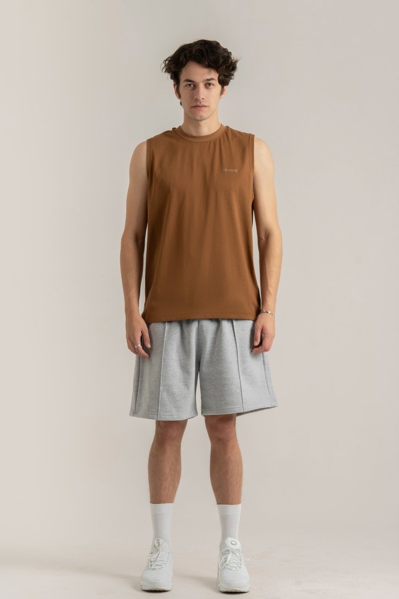 Brown Logo II PL Sleeveless T-shirt - Baynoire