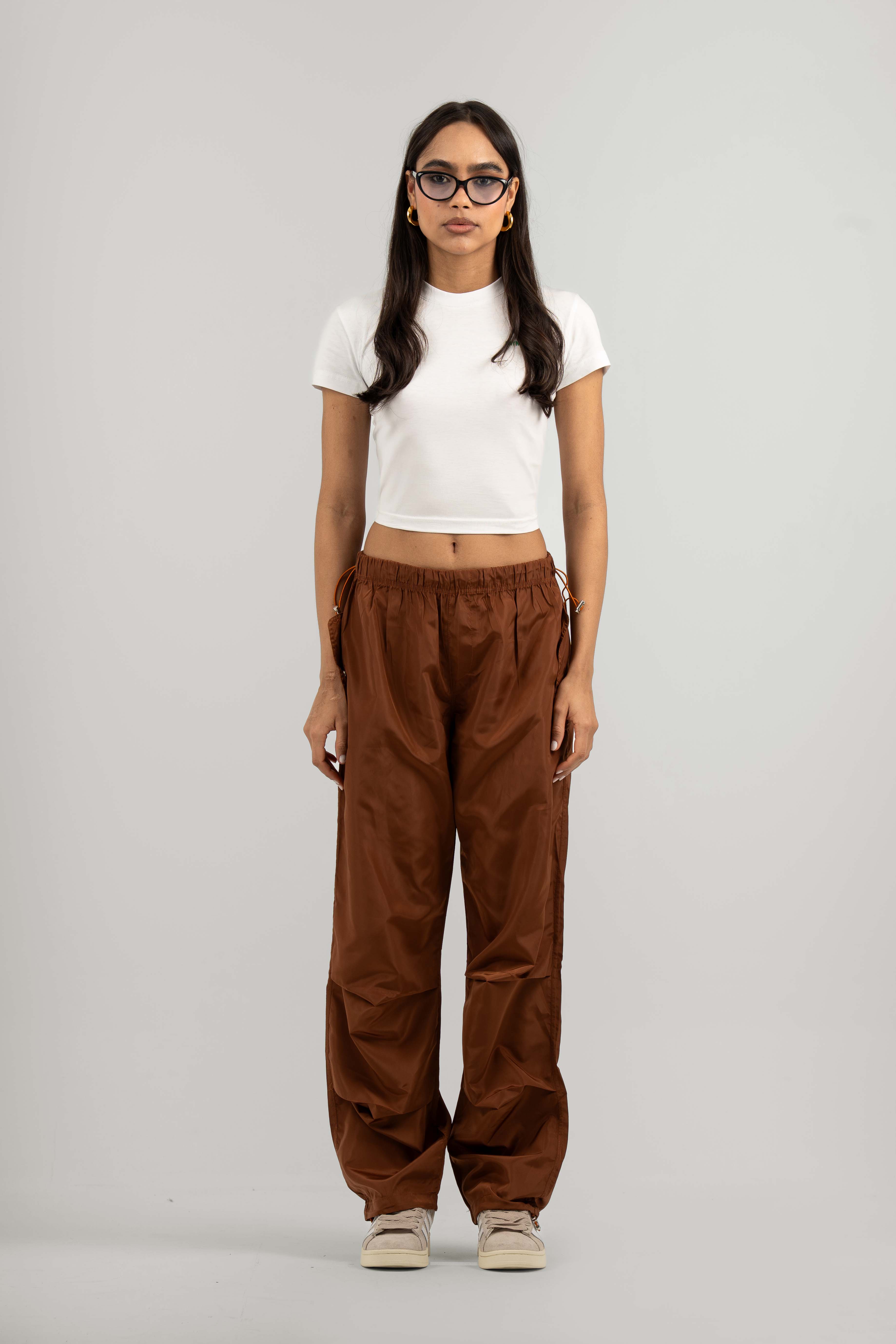 Brown Parachute Pants V2