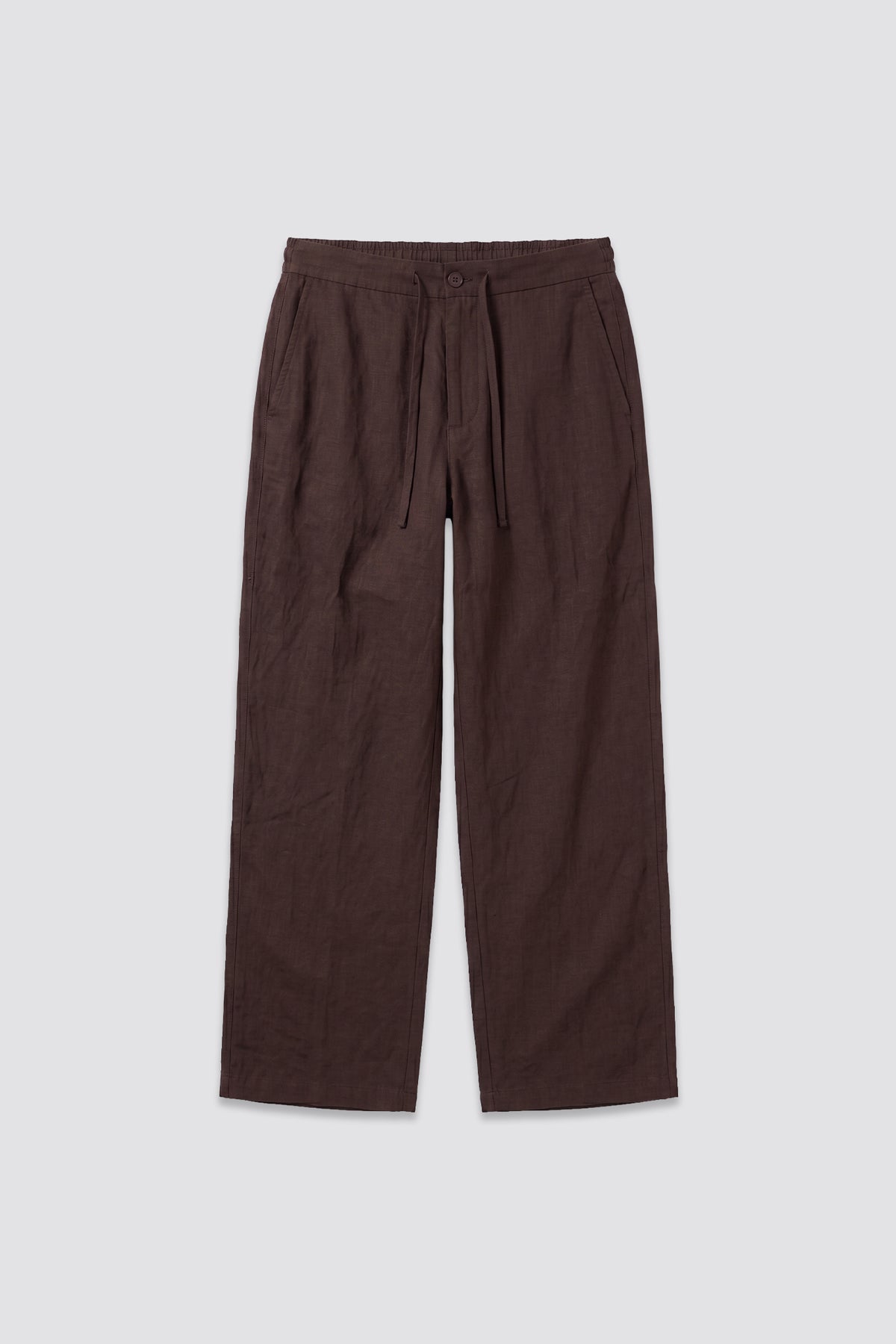 03C Relaxed C-Linen Brown Pants