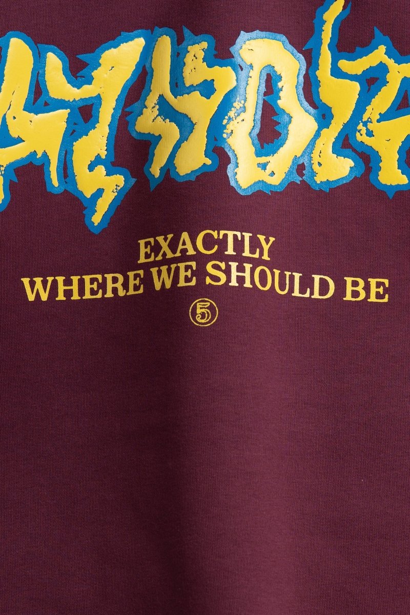 Burgundy Five Years Hoodie - Baynoire