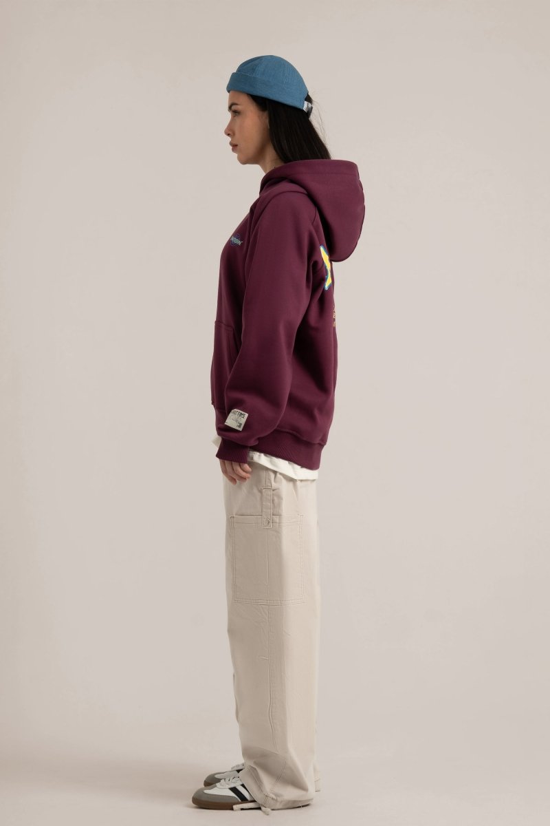 Burgundy Five Years Hoodie - Baynoire