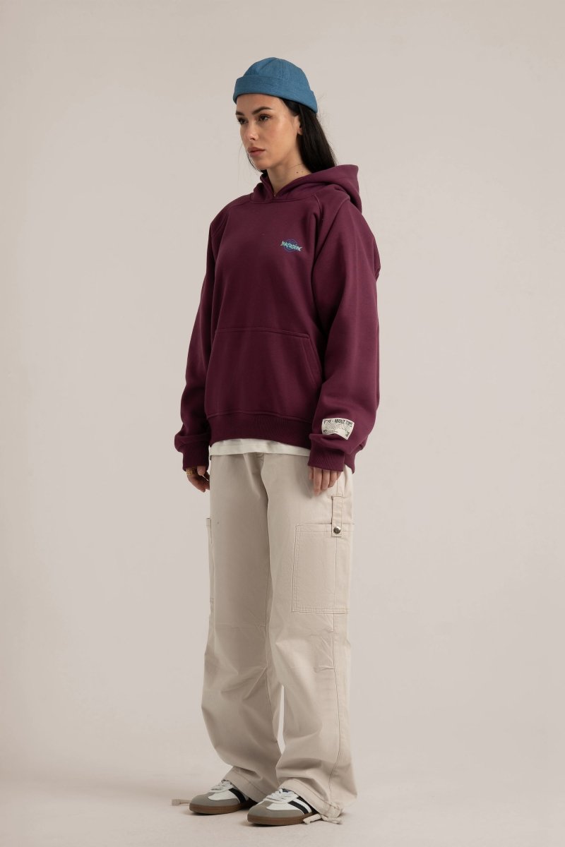Burgundy Five Years Hoodie - Baynoire