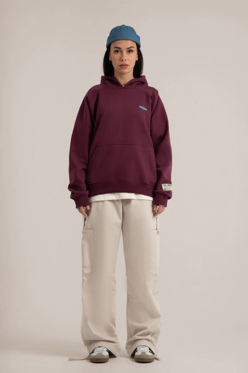 Burgundy Five Years Hoodie - Baynoire