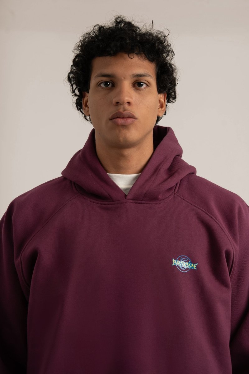 Burgundy Five Years Hoodie - Baynoire