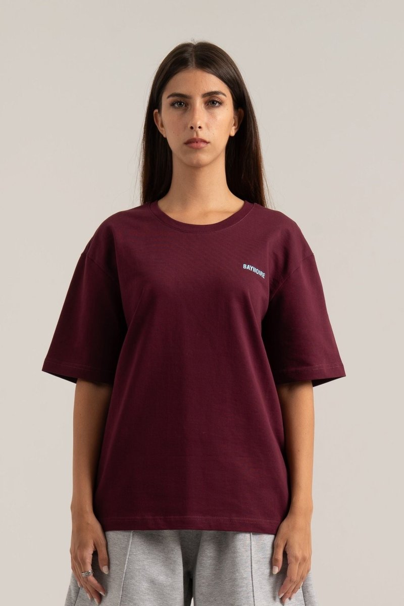 Burgundy Logo II PL Regular Fit T-shirt - Baynoire