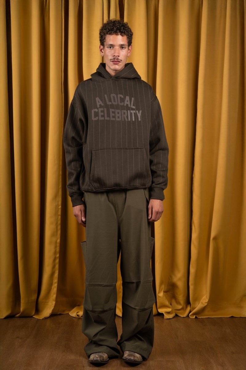 BYN X ALC Brown Oak Striped Hoodie - Baynoire