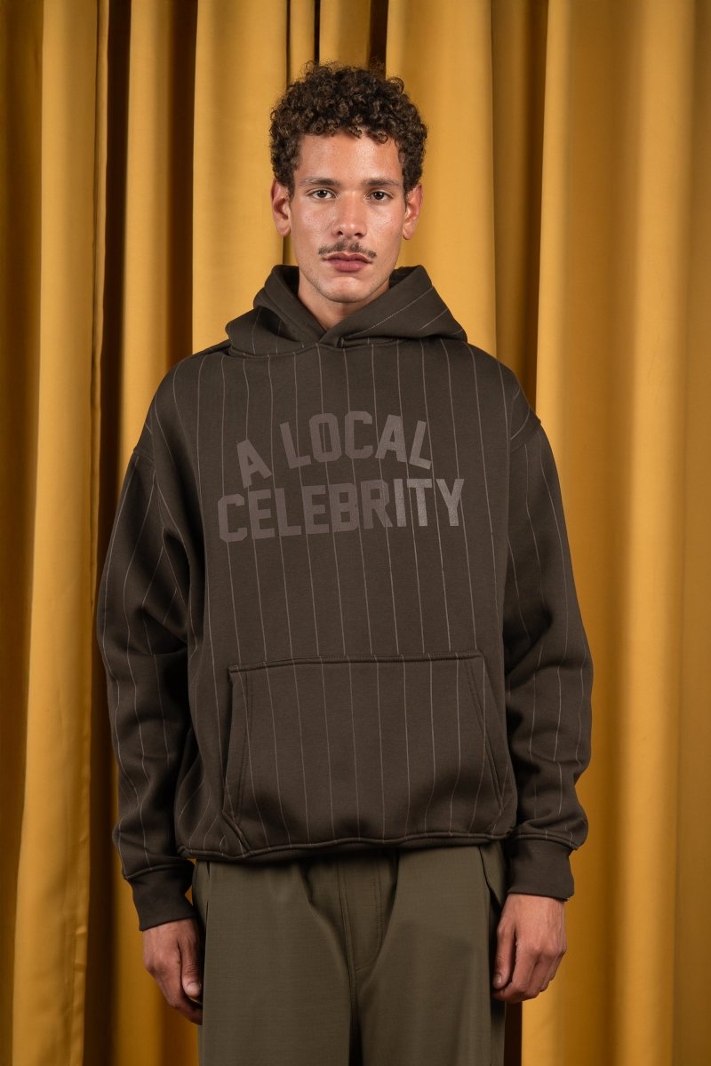 BYN X ALC Brown Oak Striped Hoodie - Baynoire